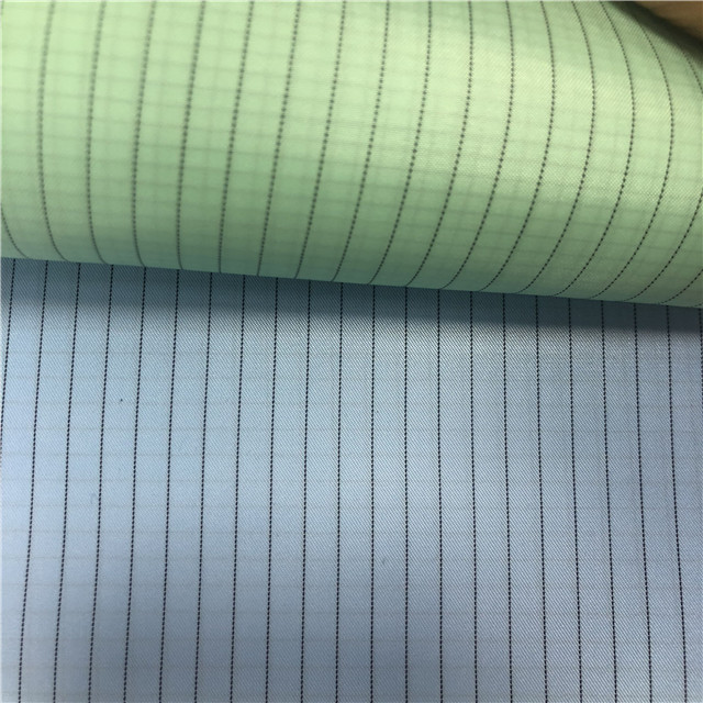 Uniforms Esd Clothing Material 100 Polyester Plaid Electrically