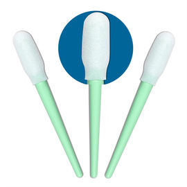Polypropylene Cleanroom Products Esd Sponge Head Green Plastic Handle Foam Swab