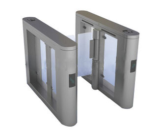 Arc Shaped Speed Gate Turnstile Flap Barrier Gate For Government Offices