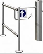 Curved Wing Automatic Systems Turnstiles Steel Material With Rfid Card Reader
