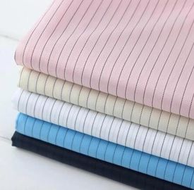 Functional ESD Fabric Dust Proof 99% Plyester 1% Conductive Fabric Stripe 5mm