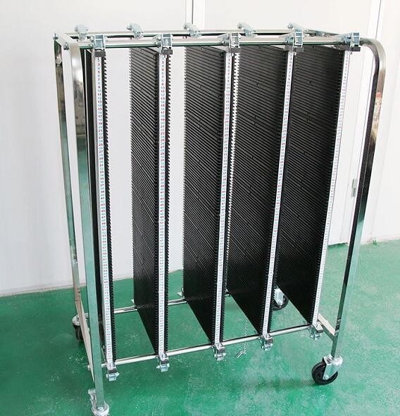 Stainless Steel ESD PCB Storage Trolley Carts Four Wheels Anti Static