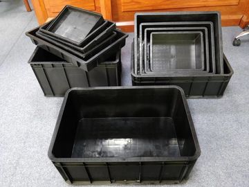 Safe Component Esd Plastic Bins Durable Stackable Anti Static Container