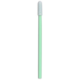 CM FS741 Cleanroom Products Sponge Head Green Plastic Handle Foam Swab