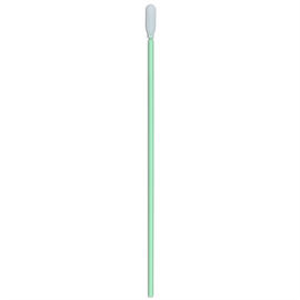 CE Approved Cleanroom Products Head Green Plastic Handle Cleanroom Swabs