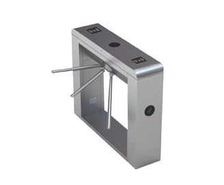 Round Corner Half Height Turnstile Tripod Access System For Shopping Malls