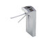 Right Angle Three Roll Turnstile Security Gates Stainless Steel Vertical Type