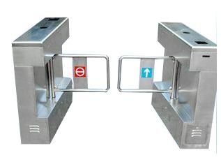 Vertical Type Pedestrian Turnstile Gate Swing Stainless Steel For Indoor