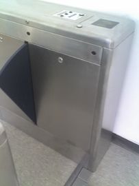 High Speed ESD Turnstile Stainless Steel , Supermarket Waist Height Turnstile