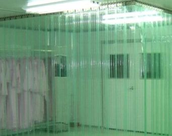 Green Antistatic Vinyl Pvc Curtains ESD Hang Shade For Industry / Cleanroom