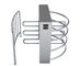 304 Stainless Steel Security Turnstile 120°Rotating Square Roof Passage