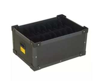 Light Weight ESD Safe Containers Corrugated Plastic Packaging Boxes Non Toxic